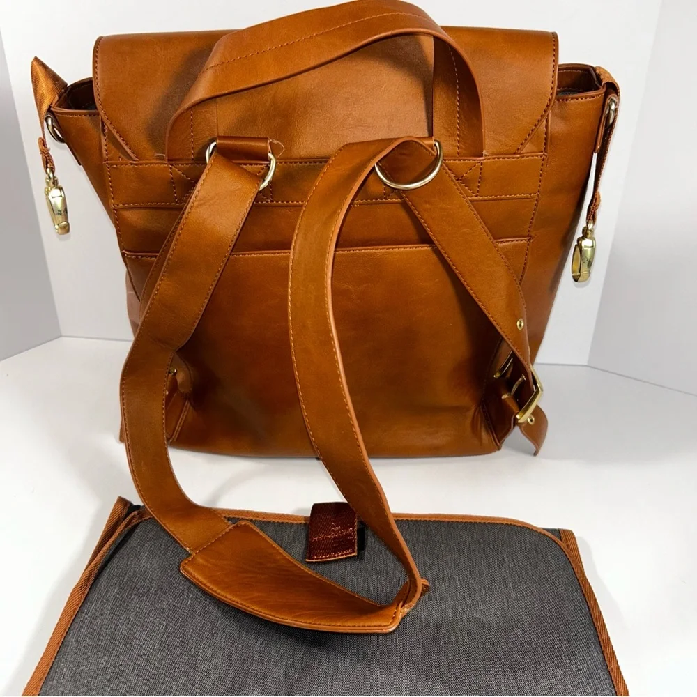 JJ‎ Cole Brookmont Backpack Diaper Bag With Changing Mat!! And Washable Liner